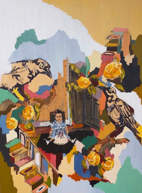 TITLE: Elaine (In Mae's House) MEDIUM: Oil on panel SIZE: 40" x 30" YEAR: 2014