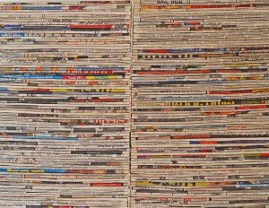 Little Finger, 2013 Collages, composite materials, 2.3 x 2.7 feet