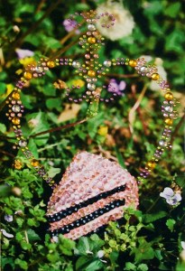 Baby Cakes Inkjet print mounted on Sintra with glued rhinestones 16” x 10.5” 2012