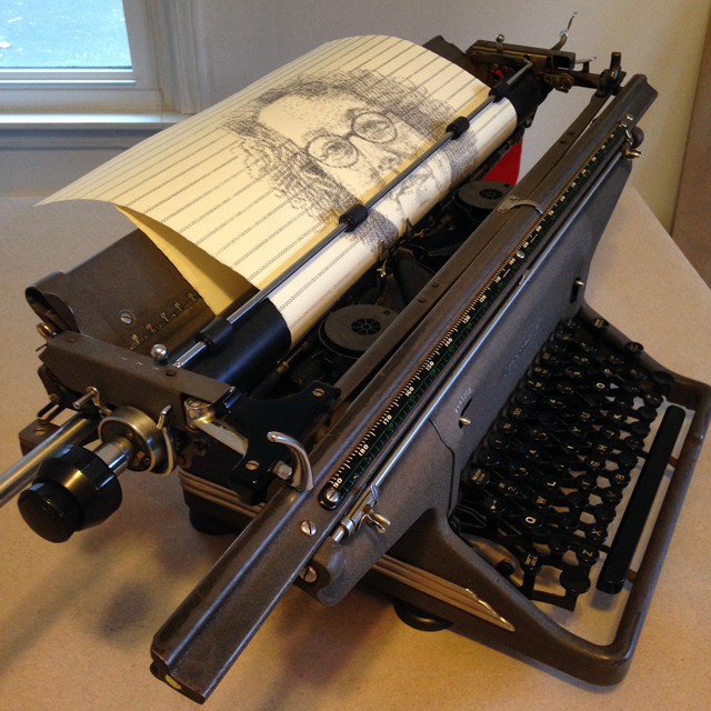 Leslie Nichols typewriter art