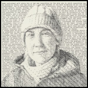 Lindsay (Taylor Mill 1851), created on a manual typewriter, 9.5 x 9.5,” 2015