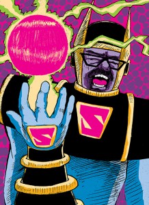 Supremus: Creator of Worlds Digitally Manipulated Ink Drawing 22in x 16in 2014