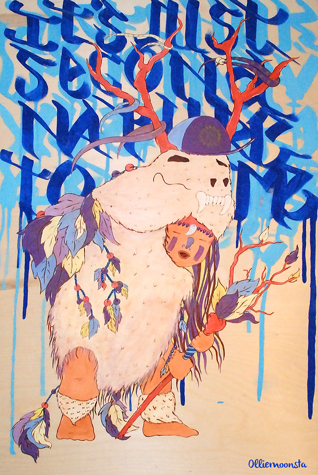 It’s just second nature to me. Acrylic on canvas, 91x61cm, 2014