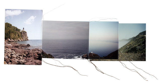 Sewn Found photography, string various sizes 2014