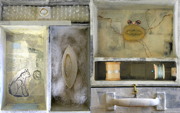 Rapture Box, box assemblage detail