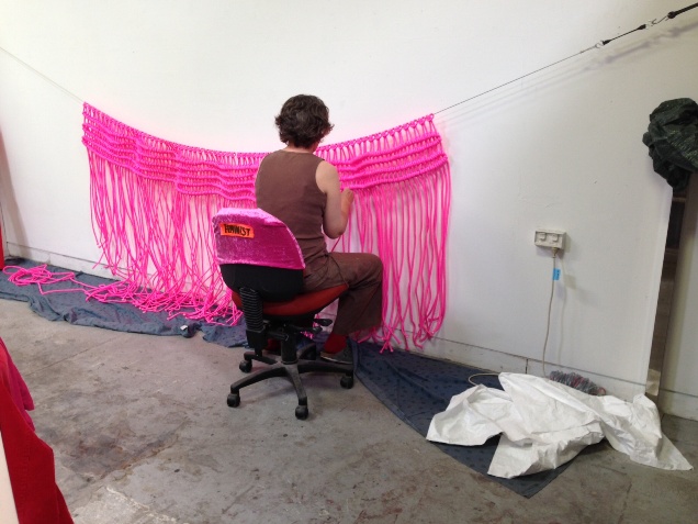 Caroline Phillips, working in studio - Copy