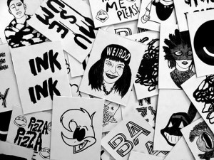 Greetings, limited edition, printed postcards, 2015