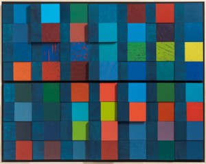 Year In Color - Night and Day: 6.18 - 8.12.2014, 2014, acrylic/gouache on panels, 34.2 x 43.5 in