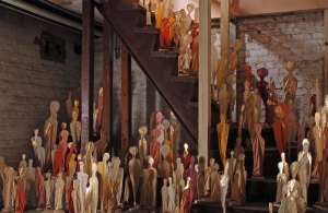 A Full Taste of Happiness” – 2010 - 2012 310 sculptures 8” – 30” tall Handmade paper, mixed media