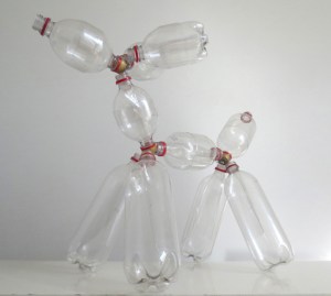 ​Fern Time in a Bottle, plastic bottles, 21" x 13" x 24", 2013