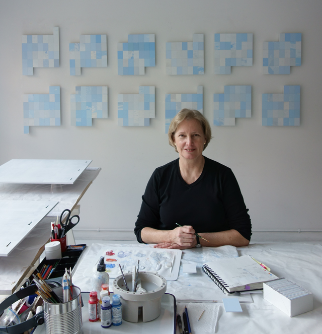 Linda Stillman in studio 