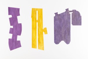 “3 Lots” flower stain on paper 18 x 24 inches 2014