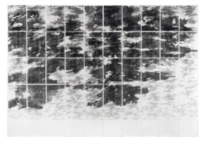Clearing, 2013, Laser print and graphite, 75" x 110"