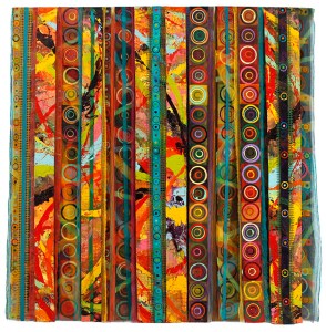 1.Fragments: Entwined 2013, 63" x 62", Mixed Media 