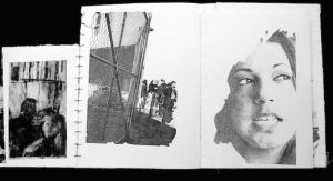 Muslim in America (Maliha), unique artists books, 15” H x Width varies, 2012