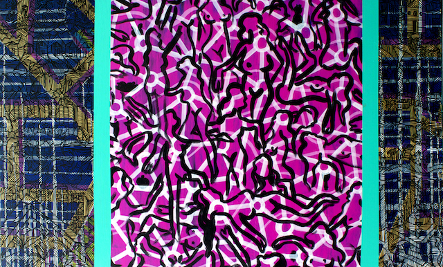  Delicate Entities of Edible Decisions: Acrylic on Wood, 6'x3.5', 2015