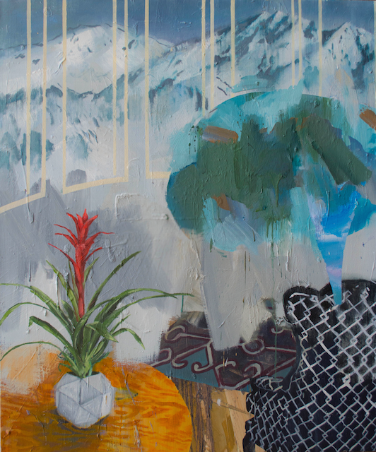 A conversation about insentience 34_ x 40_ Oil on Canvas  2014