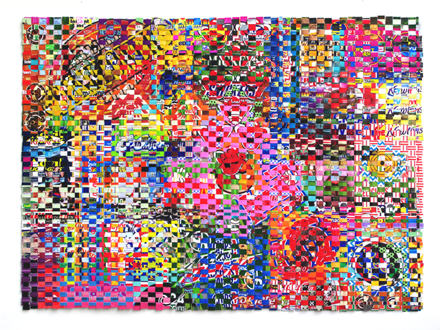 A Few Favorites, paper construct, 30x42in, 2014