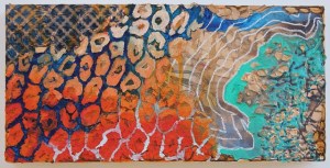 "O.K.", Mixed media, 9'' x 18'', 2015