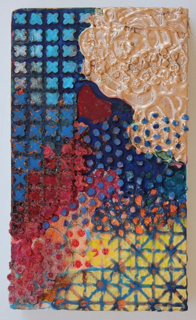 "Raster", Mixed media, 10'' x 6'', 2015