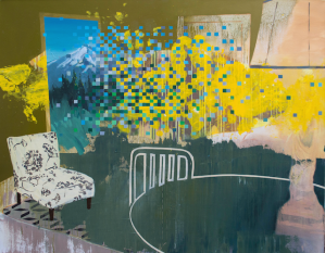 Ephemeral debris 42_ x 36_  Oil on Canvas 2014