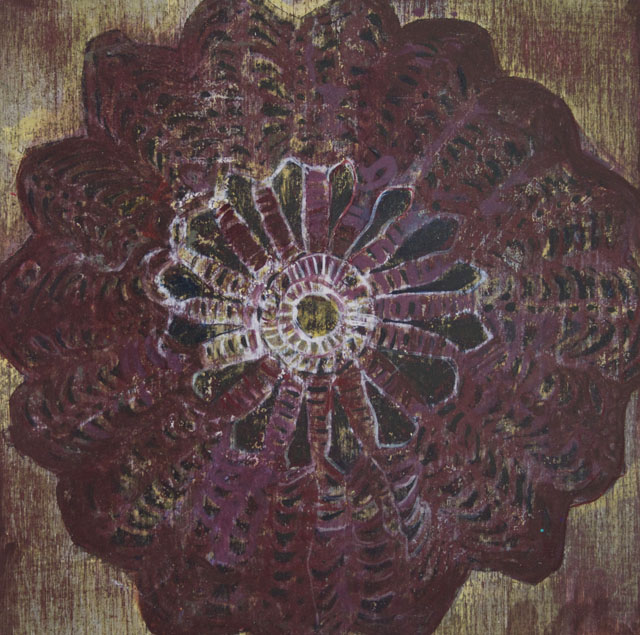 Broody Moody, mixed media, 6”X6”, 2014-15