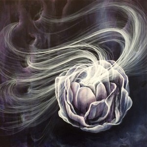 "Connecting Breath", 12" x 12", Acrylic on canvas, 2015