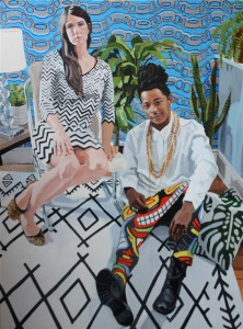 "Maggie and Jay" 36x48in, Oil on wood panel, 2015