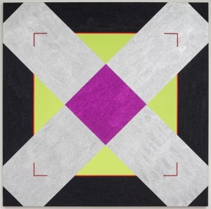 Fold  Acrylic and glitter on canvas 72” x 72” 2014 