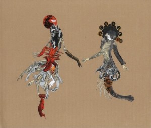The Androgyne - 14x12 inches, paper collage, 2013