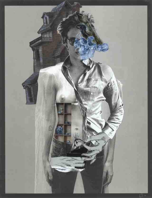 The Skin-smith - 12x10 inches, paper collage, 2014