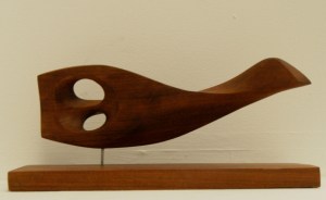 Golden Bird I-Iroko Wood 5.5 x 10 x 5 inches, 2012