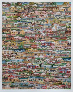 New and Modern; Distinctly Original; Styled with Dignity . . . . collage 32”x 40” 	2014 