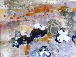 Tribute to Solnit Acrylic, photo transfer on panel 24 x 31 in.  2015