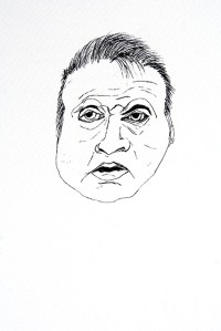 QUE PASO FRANCIS Ink on paper 2014 