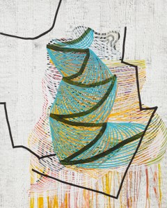 Pining,   Graphite, fluid acrylic and ink on yupo, 60”x48”, 2014  Photo courtesy of Rick Wester Fine Art