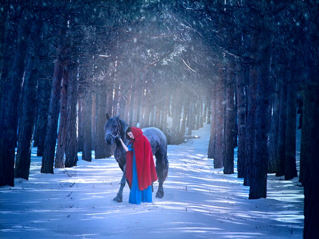 Snow white. 40x30 cm digital photograph. February 2015