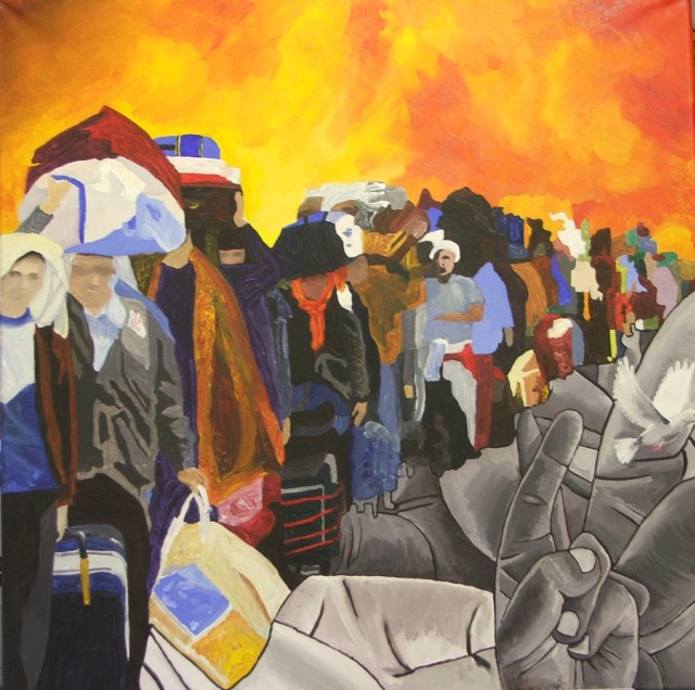 “Hope”. Acrylic on Canvas. Dec 2014 60cm x 60cm