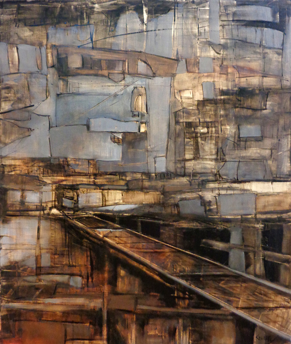 Span, 24" x 20", oil, 2015