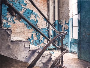 “Crescente Luce” Watercolor, 22x30”. 2014