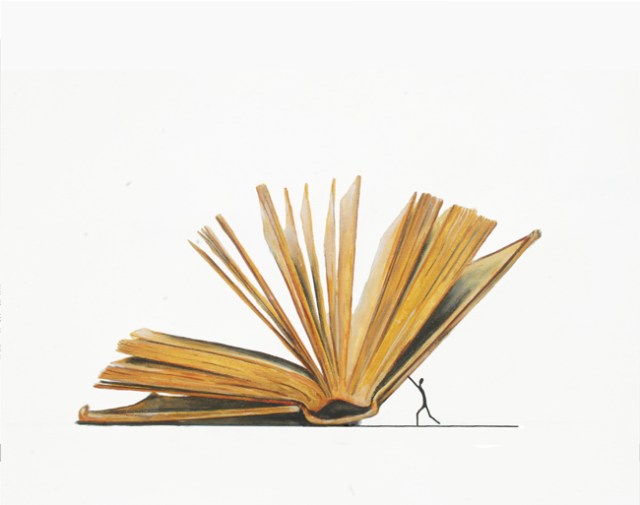 Permanecia estrechamente enlazado, y mil veces entremezclado - 40 x 50 cm - acrílico sobre tela - 2015 - 