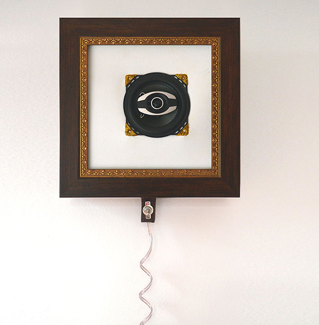 Still Life #2, Sound installation on canvas, 30x30 cm., 2013