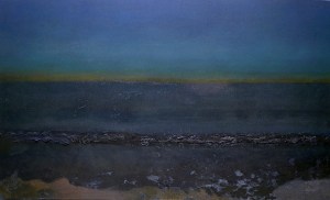 “Nocturne: Revere Beach” Oil on canvas 15 x 25 inches 2014