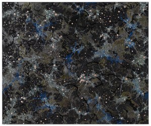 Cosmic Concourse, 2013, 48x 42 inches, acrylic on canvas