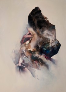 Into the air with two ideas, watermedia and oil on paper, 20x30"