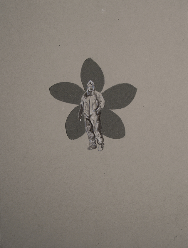 Precautionary Measures IV, Mixed Media on Paper, 9X12", 2015