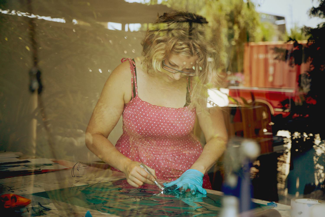 Teale Hatheway in Studio