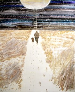 MLGS03E13 Hill, 72 x 58", Acrylic on Canvas, 2015